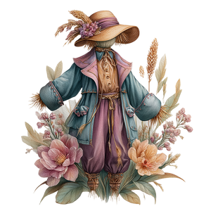 Pastel Scarecrow Artwork Vinyl Car Decal Sticker – Waterproof & UV-Resistant 6.826666666666667"