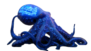 Techno-Cthulhu Octopus Vinyl Car Decal Sticker – Waterproof & UV-Resistant 2.72"