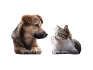 Dog And Cat Love V3 Vinyl Car Decal Sticker – Waterproof & UV-Resistant 6.1866666666666665"