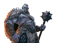 Barbarian Orc Warlord Vinyl Car Decal Sticker – Waterproof & UV-Resistant 2.72"