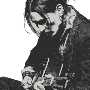 Marilyn Manson Guitarist Vinyl Car Decal Sticker – Waterproof & UV-Resistant 3.4133333333333336"