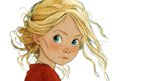 Blonde Girl Illustration V3 Vinyl Car Decal Sticker – Waterproof & UV-Resistant 2.72"