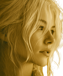 Blond Hair Woman Vinyl Car Decal Sticker – Waterproof & UV-Resistant 8.0"