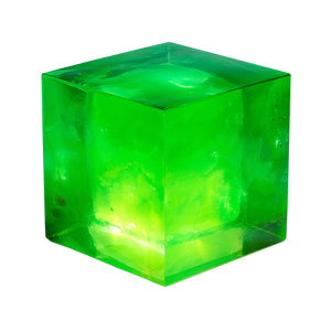 Glowing Green Cube Vinyl Car Decal Sticker – Waterproof & UV-Resistant 6.826666666666667"