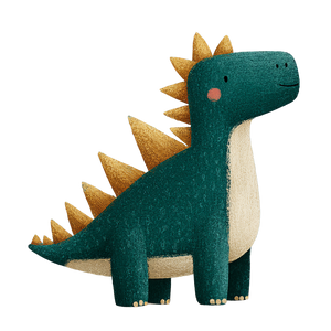 Cartoon Stegosaurus Illustration Vinyl Car Decal Sticker – Waterproof & UV-Resistant 6.826666666666667"