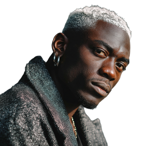 Man With White Hair Vinyl Car Decal Sticker – Waterproof & UV-Resistant 3.4133333333333336"