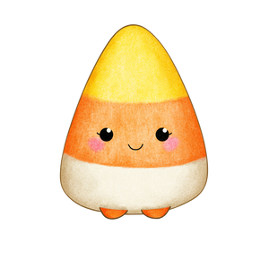 Candy Corn Character V2 Vinyl Car Decal Sticker – Waterproof & UV-Resistant 3.4133333333333336"