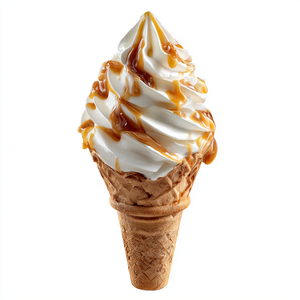 Caramel Drizzle Cone Vinyl Car Decal Sticker – Waterproof & UV-Resistant 6.826666666666667"