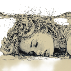 Euphoric Submerged Woman Vinyl Car Decal Sticker – Waterproof & UV-Resistant 6.826666666666667"
