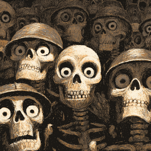 Funny Skeleton Army Vinyl Car Decal Sticker – Waterproof & UV-Resistant 3.4133333333333336"