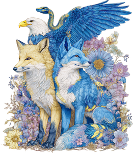 Fantasy Animal Gathering V2 Vinyl Car Decal Sticker – Waterproof & UV-Resistant 3.8