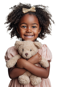 Girl With Teddy Bear V5 Vinyl Car Decal Sticker – Waterproof & UV-Resistant 4.4