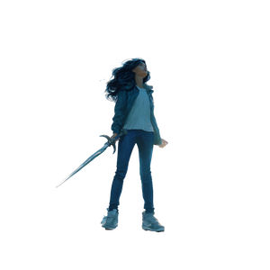 Heavenly Warrior Woman Vinyl Car Decal Sticker – Waterproof & UV-Resistant 3.4133333333333336"