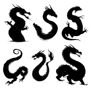 Sea Serpent Silhouette Vinyl Car Decal Sticker – Waterproof & UV-Resistant 3.4133333333333336"