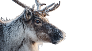 Frosty Siberian Reindeer Vinyl Car Decal Sticker – Waterproof & UV-Resistant 2.72"
