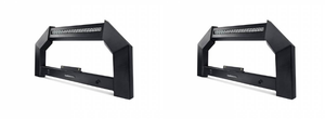 2x 2020-2023 Chevrolet GMC Rugged Bull Bar | Matte Black Steel | 20 Inch LED Light | Cold-Rolled Construction