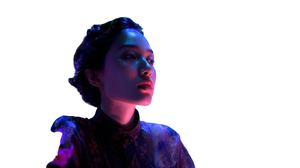 Holographic Model Portrait Vinyl Car Decal Sticker – Waterproof & UV-Resistant 2.72"