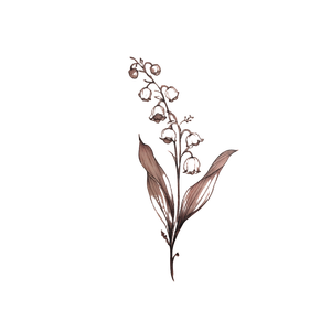 Lily Tattoo Design Vinyl Car Decal Sticker – Waterproof & UV-Resistant 3.4133333333333336"
