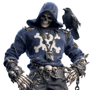 Skeleton Warrior Raven Vinyl Car Decal Sticker – Waterproof & UV-Resistant 3.4133333333333336"