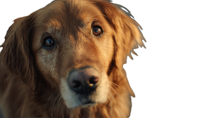 Wary Golden Retriever Vinyl Car Decal Sticker – Waterproof & UV-Resistant 5.4