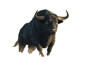Fierce Black Bull Vinyl Car Decal Sticker – Waterproof & UV-Resistant 6.1866666666666665"