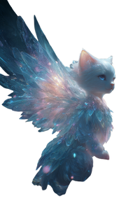 Crystal Cat Girl V4 Vinyl Car Decal Sticker – Waterproof & UV-Resistant 4.4