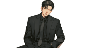 Elegant Male Character Vinyl Car Decal Sticker – Waterproof & UV-Resistant 2.72"