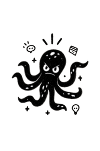 Ux Octopus Illustration Vinyl Car Decal Sticker – Waterproof & UV-Resistant 8.96"