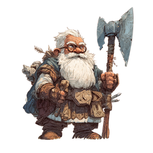 Rock Gnome Warrior Vinyl Car Decal Sticker – Waterproof & UV-Resistant 3.4133333333333336"