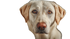 Labrador With Bowl Vinyl Car Decal Sticker – Waterproof & UV-Resistant 2.72"