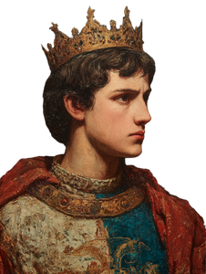 Medieval Prince Portrait V3 Vinyl Car Decal Sticker – Waterproof & UV-Resistant 8.213333333333333"