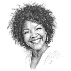 Smiling African-American Woman Vinyl Car Decal Sticker – Waterproof & UV-Resistant 3.4133333333333336"