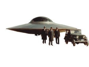 Desert Ufo Encounter Vinyl Car Decal Sticker – Waterproof & UV-Resistant 3.0933333333333333"