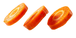 Levitating Carrot Slices Vinyl Car Decal Sticker – Waterproof & UV-Resistant 5.12"