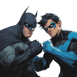 Batman Fist Bumps Vinyl Car Decal Sticker – Waterproof & UV-Resistant 3.4133333333333336"