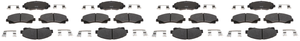 4x Ultimate Ceramic Brake Pads | Fits Honda Ridgeline Acura TLX,TL | R-Line Friction Match Oe Design