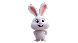Magical Bunny Character Vinyl Car Decal Sticker – Waterproof & UV-Resistant 5.4