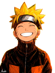 Naruto Uzumaki Smiling V2 Vinyl Car Decal Sticker – Waterproof & UV-Resistant 8.213333333333333"