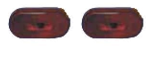 2x Red Oval Tail Light Lens | SAE Approved, Made in the USA, Replacement For Command Classic 12V Lights 2x Red Oval Tail Light Lens | SAE Approved, Made in the USA, Replacement For Command Classic 12V Lights