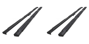 2x Upgrade Your Truck With Westin Automotive R5 Modular Series Nerf Bar - Truck Wheel To Wheel for 2020-2023 Chevrolet Silverado/GMC Sierra | 5 Inch Oval Straight, Textured Black, Rocker Panel Mount 2x Upgrade Your Truck With Westin Automotive R5 Modular Series Nerf Bar - Truck Wheel To Wheel for 2020-2023 Chevrolet Silverado/GMC Sierra | 5 Inch Oval Straight, Textured Black, Rocker Panel Mount