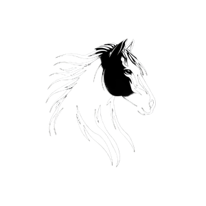 Horse Head Logo V3 Vinyl Car Decal Sticker – Waterproof & UV-Resistant 3.4133333333333336"