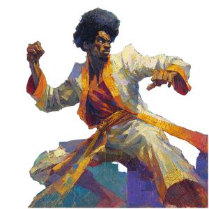 Afro Martial Artist Vinyl Car Decal Sticker – Waterproof & UV-Resistant 3.4133333333333336" Afro Martial Artist Vinyl Car Decal Sticker – Waterproof & UV-Resistant 3.4133333333333336"