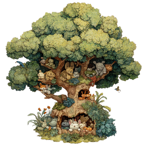 Stuffed Animal Tree Vinyl Car Decal Sticker – Waterproof & UV-Resistant 3.4133333333333336"