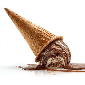 Melting Ice Cream Cone V7 Vinyl Car Decal Sticker – Waterproof & UV-Resistant 3.4133333333333336"