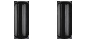 2x Heavy Duty HTM-2 8-1/2x20-1/2In Cylindrical Boat Fender | Black PVC for 25-30 Ft Boats 2x Heavy Duty HTM-2 8-1/2x20-1/2In Cylindrical Boat Fender | Black PVC for 25-30 Ft Boats