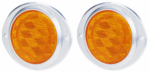 2x Peterson Mfg. Amber Lens Reflector | Rustproof Aluminum Housing | USA Made 2x Peterson Mfg. Amber Lens Reflector | Rustproof Aluminum Housing | USA Made