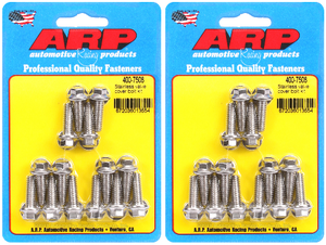 2x ARP Auto Racing Valve Cover Bolt Set of 14 | Hex Head 1/4 Inch-20 Polished Stainless Steel