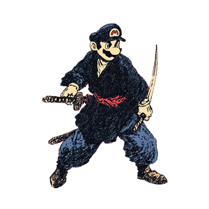 Mario Ninja Vinyl Car Decal Sticker – Waterproof & UV-Resistant 3.4133333333333336"