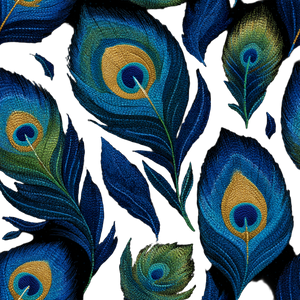 Peacock Feather Pattern V3 Vinyl Car Decal Sticker – Waterproof & UV-Resistant 6.826666666666667"