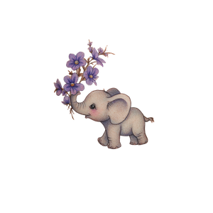 Elephant Flower Tattoo Vinyl Car Decal Sticker – Waterproof & UV-Resistant 3.4133333333333336"
